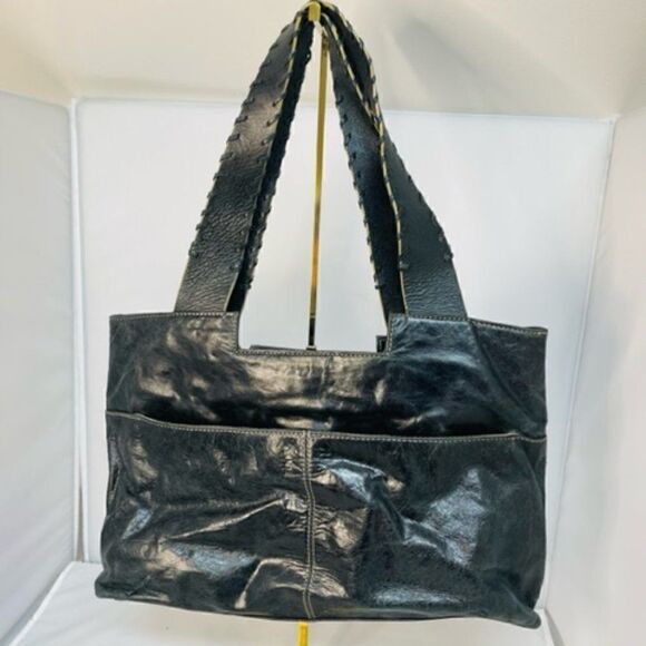 Franklin Covey Black Leather Laptop Computer Planner Binder Bag Case Purse 10" b - Picture 4 of 8